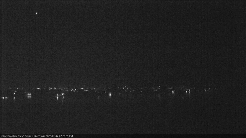 Lake Travis webcam, January 14, 2020 7:25 PM CT