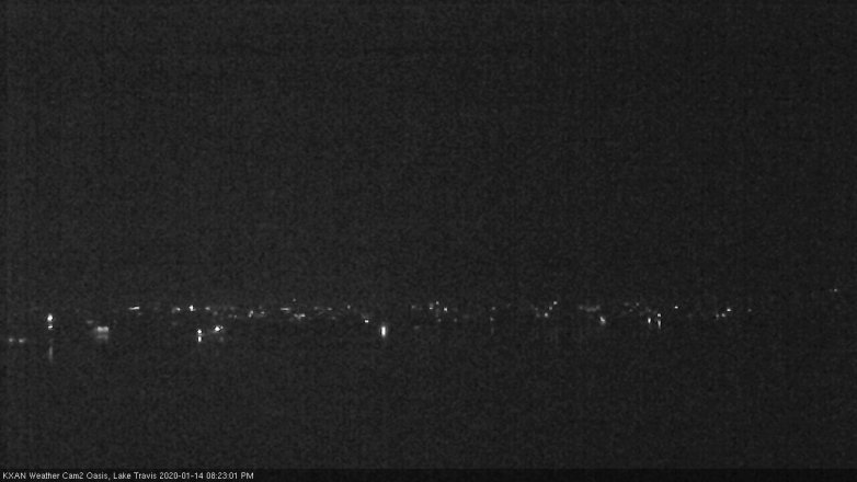 Lake Travis webcam, January 14, 2020 8:25 PM CT