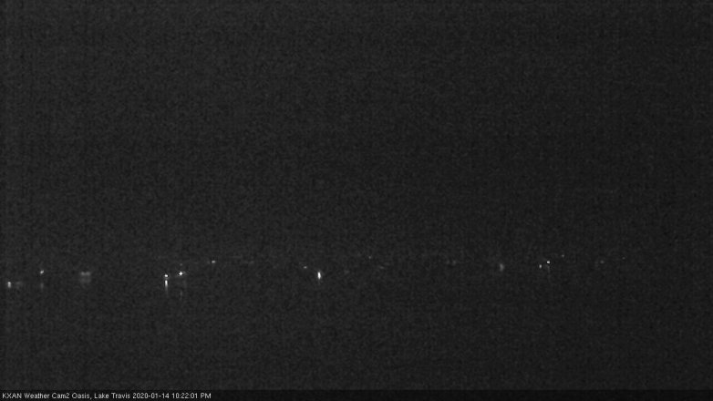 Lake Travis webcam, January 14, 2020 10:25 PM CT