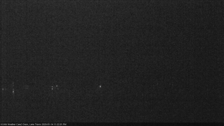 Lake Travis webcam, January 14, 2020 11:25 PM CT