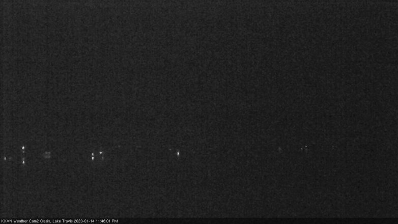 Lake Travis webcam, January 14, 2020 11:45 PM CT