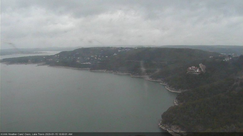 Lake Travis webcam, January 15, 2020 10:00 AM CT