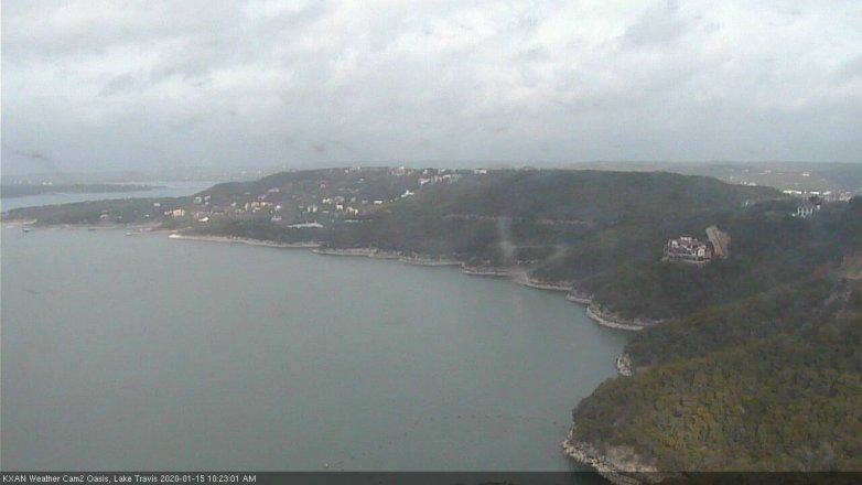 Lake Travis webcam, January 15, 2020 10:25 AM CT