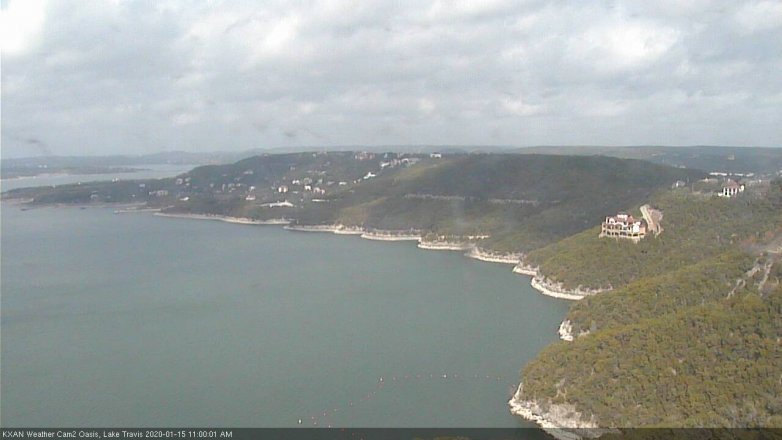 Lake Travis webcam, January 15, 2020 11:00 AM CT