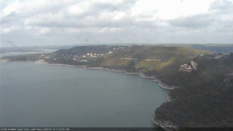 Lake Travis webcam, January 15, 2020 11:25 AM CT