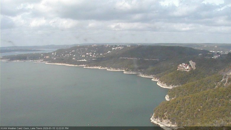 Lake Travis webcam, January 15, 2020 12:25 PM CT