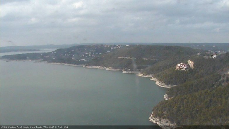 Lake Travis webcam, January 15, 2020 3:00 PM CT