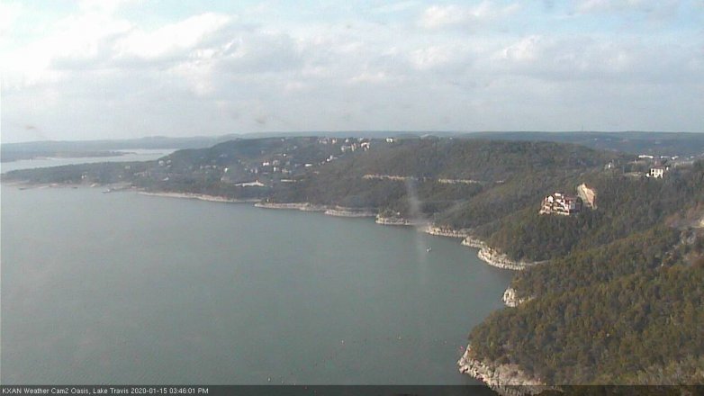 Lake Travis webcam, January 15, 2020 3:45 PM CT