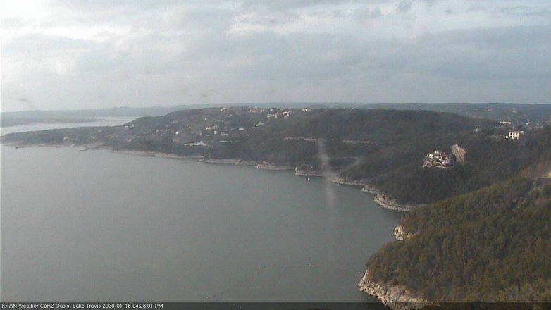 Lake Travis webcam, January 15, 2020 4:25 PM CT