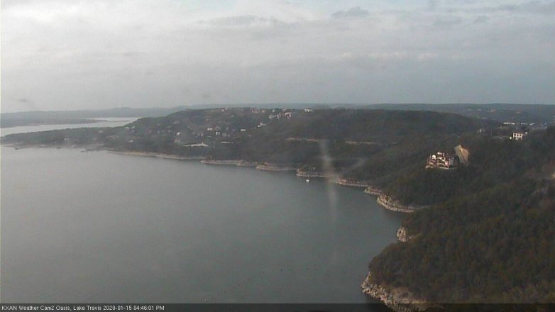 Lake Travis webcam, January 15, 2020 4:45 PM CT