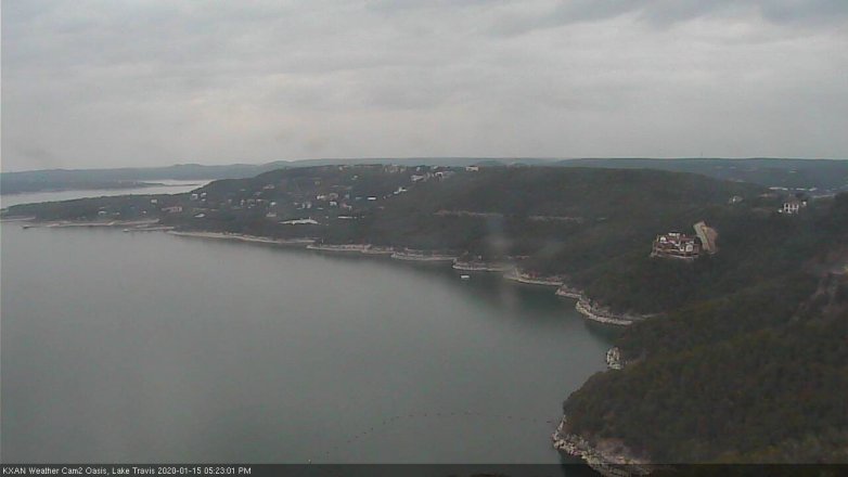 Lake Travis webcam, January 15, 2020 5:25 PM CT