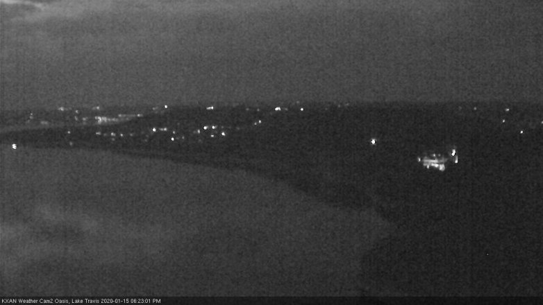 Lake Travis webcam, January 15, 2020 6:25 PM CT