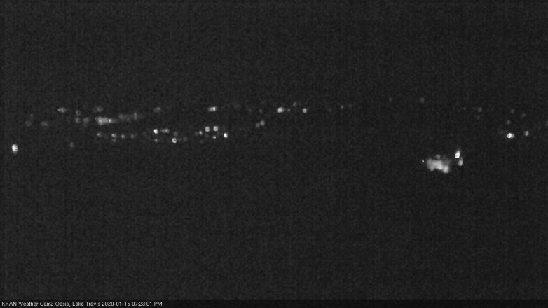 Lake Travis webcam, January 15, 2020 7:25 PM CT