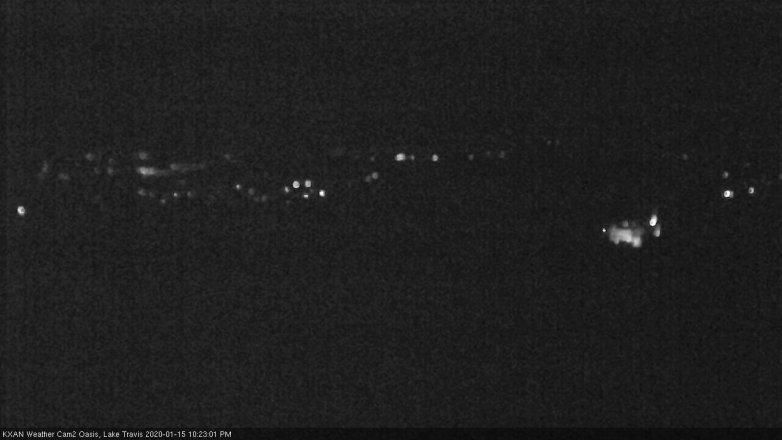 Lake Travis webcam, January 15, 2020 10:25 PM CT