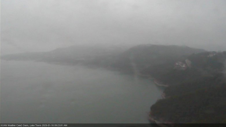 Lake Travis webcam, January 16, 2020 9:25 AM CT