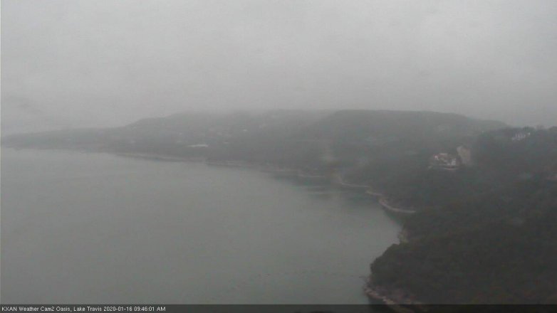Lake Travis webcam, January 16, 2020 9:45 AM CT