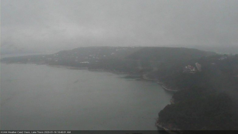 Lake Travis webcam, January 16, 2020 10:45 AM CT