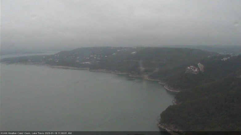 Lake Travis webcam, January 16, 2020 11:00 AM CT