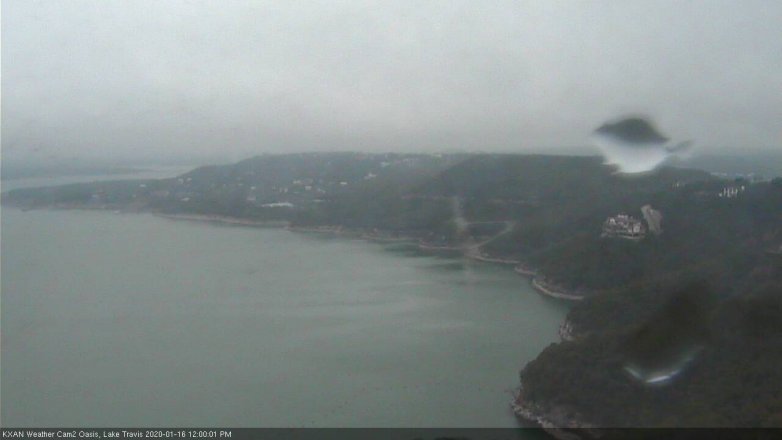 Lake Travis webcam, January 16, 2020 12:00 PM CT