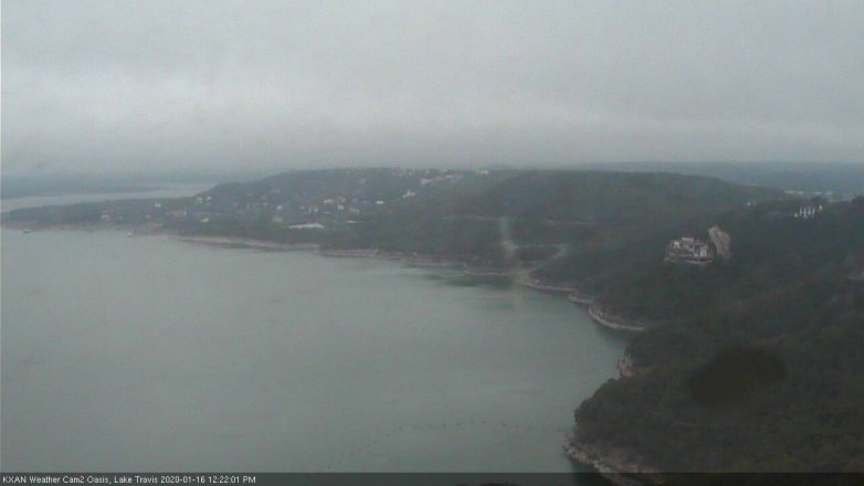 Lake Travis webcam, January 16, 2020 12:25 PM CT