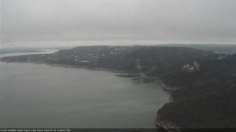 Lake Travis webcam, January 16, 2020 12:45 PM CT