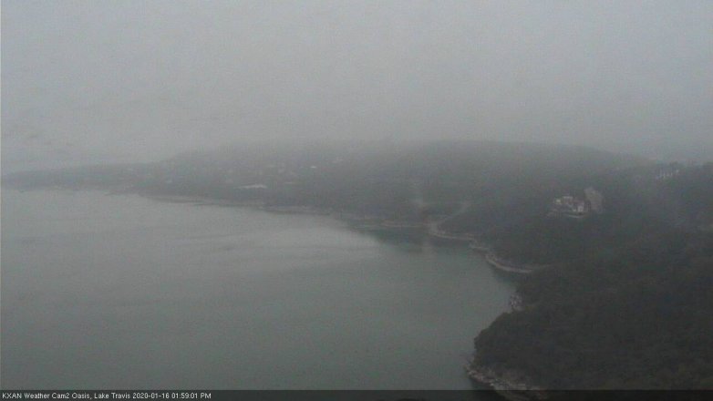 Lake Travis webcam, January 16, 2020 2:00 PM CT
