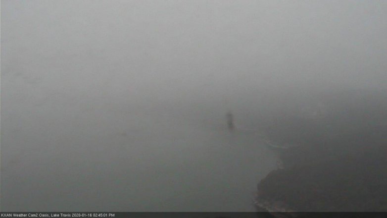 Lake Travis webcam, January 16, 2020 2:45 PM CT