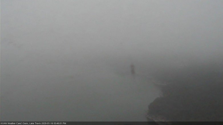 Lake Travis webcam, January 16, 2020 3:45 PM CT