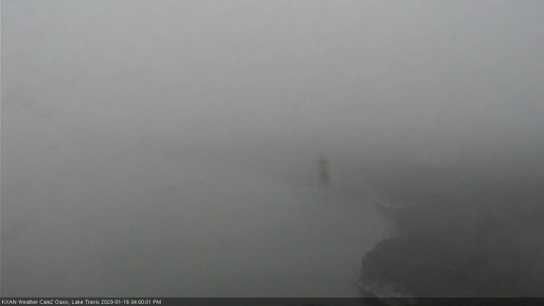 Lake Travis webcam, January 16, 2020 4:00 PM CT