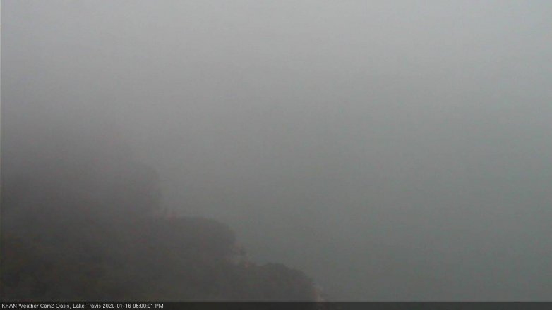 Lake Travis webcam, January 16, 2020 5:00 PM CT