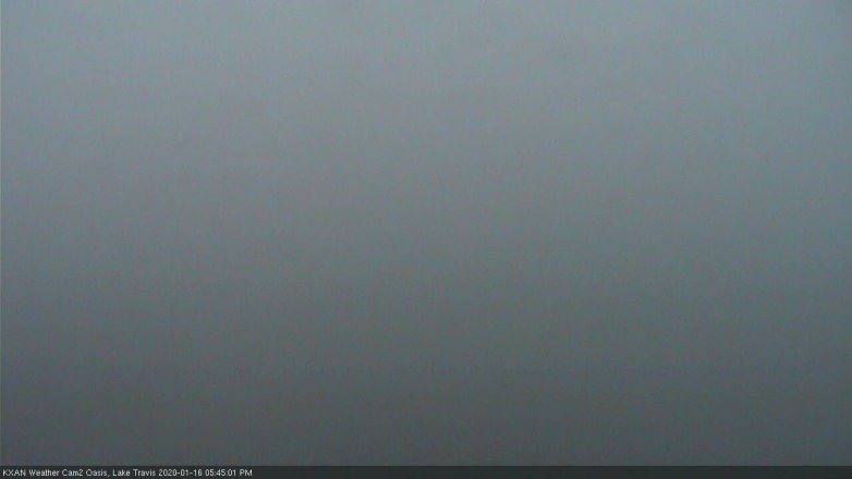 Lake Travis webcam, January 16, 2020 5:45 PM CT