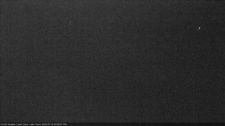 Lake Travis webcam, January 16, 2020 7:00 PM CT