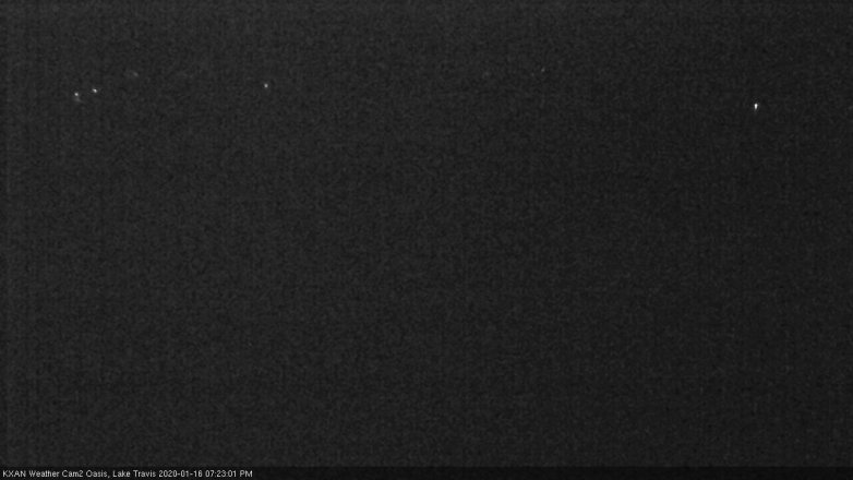 Lake Travis webcam, January 16, 2020 7:25 PM CT