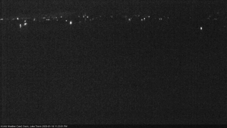 Lake Travis webcam, January 16, 2020 11:25 PM CT