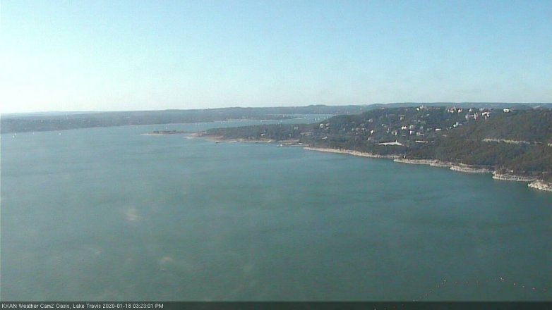 Lake Travis webcam, January 18, 2020 3:25 PM CT