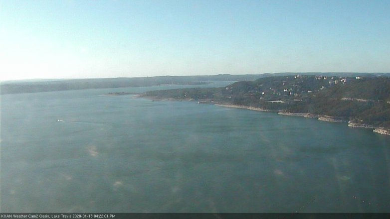 Lake Travis webcam, January 18, 2020 4:25 PM CT