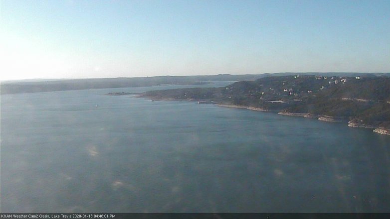 Lake Travis webcam, January 18, 2020 4:45 PM CT