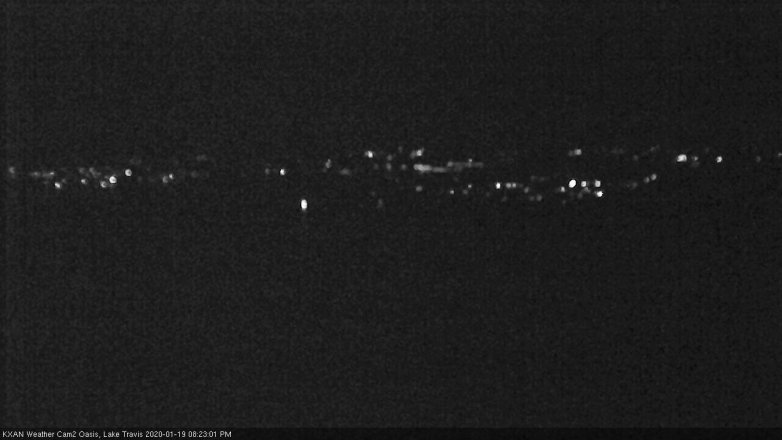 Lake Travis webcam, January 19, 2020 8:25 PM CT