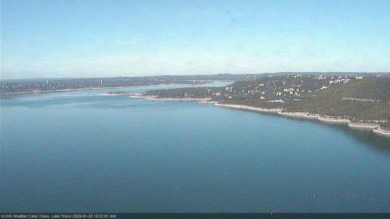 Lake Travis webcam, January 20, 2020 10:25 AM CT