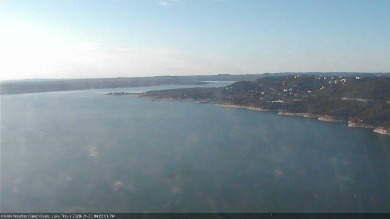 Lake Travis webcam, January 20, 2020 4:25 PM CT