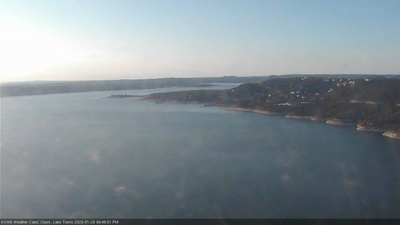 Lake Travis webcam, January 20, 2020 4:45 PM CT