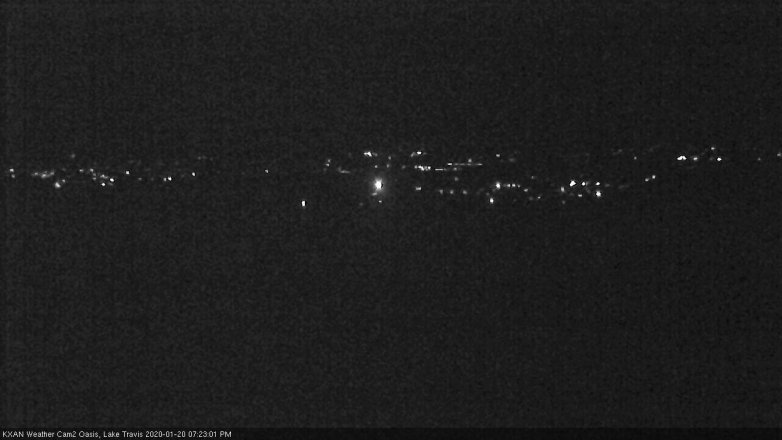 Lake Travis webcam, January 20, 2020 7:25 PM CT