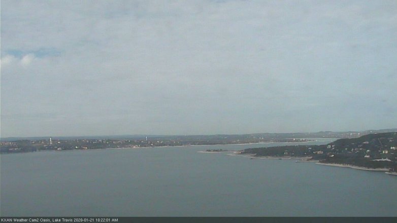 Lake Travis webcam, January 21, 2020 10:25 AM CT