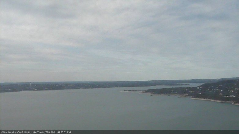 Lake Travis webcam, January 21, 2020 1:00 PM CT