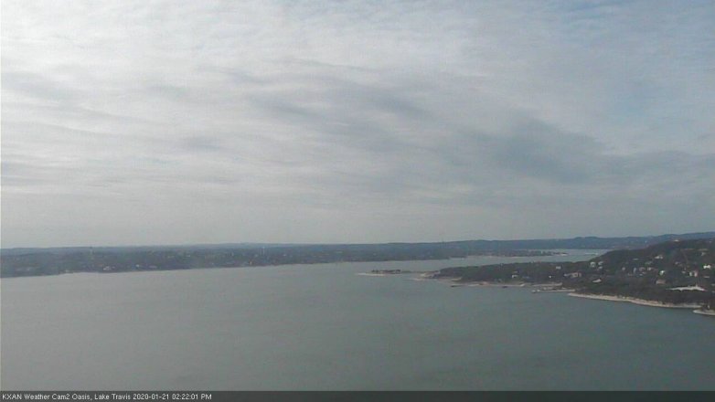 Lake Travis webcam, January 21, 2020 2:25 PM CT