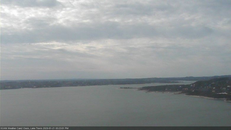 Lake Travis webcam, January 21, 2020 3:25 PM CT