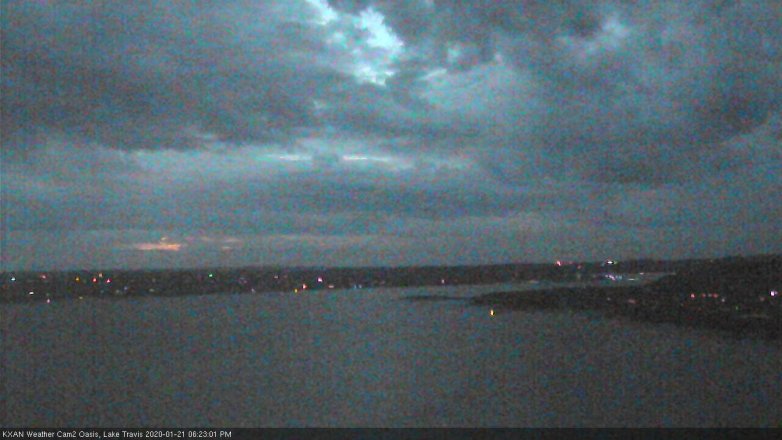 Lake Travis webcam, January 21, 2020 6:25 PM CT