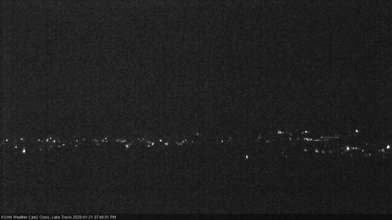 Lake Travis webcam, January 21, 2020 7:45 PM CT