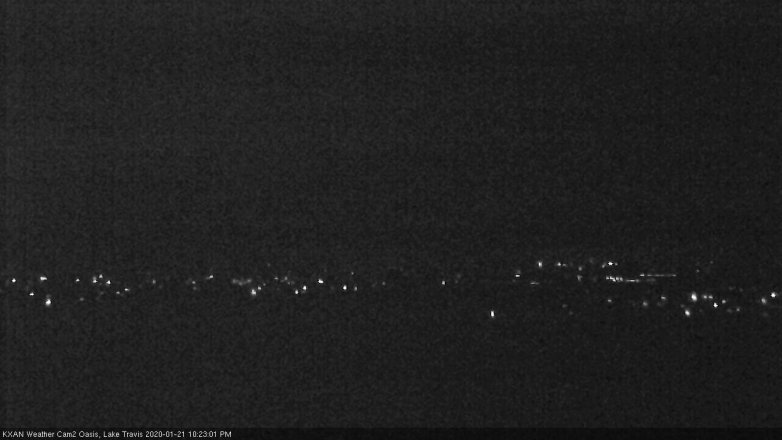 Lake Travis webcam, January 21, 2020 10:25 PM CT