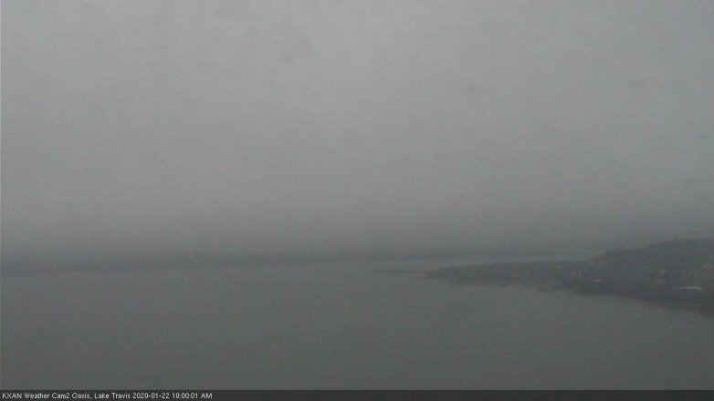 Lake Travis webcam, January 22, 2020 10:00 AM CT